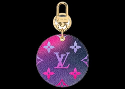 Louis Vuitton Illustre Bag Charm and Key Holder Midnight Fuchsia