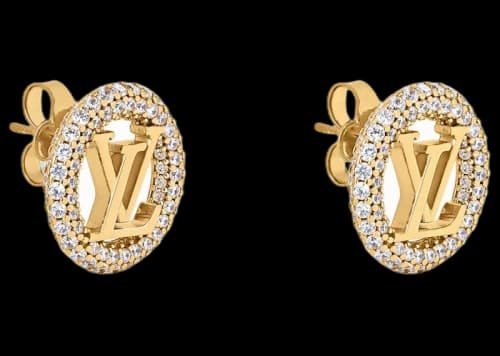 Louis Vuitton Louise By Night Earrings Gold
