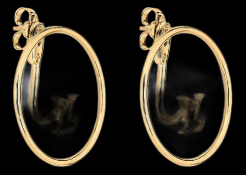 Louis Vuitton LV Eclipse Earrings Gold