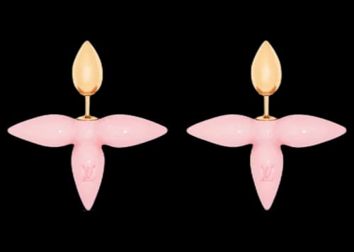 Louis Vuitton Louisette Pink Earrings Pink