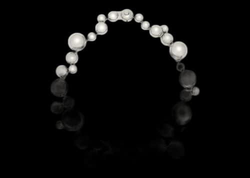 Louis Vuitton x Yayoi Kusama Metal Dots Necklace Silver