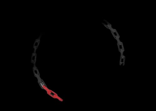 Louis Vuitton x Yayoi Kusama Monogram Chain Necklace Black