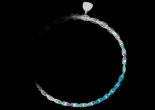 Louis Vuitton LV x YK Pradise Chain Necklace Blue