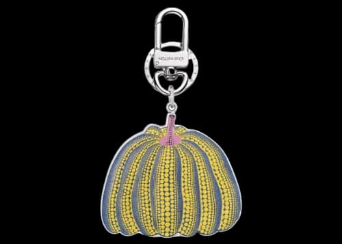 Louis Vuitton LV x YK Pumpkin Key Holder & Bag Charm Yellow