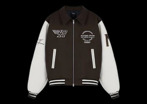 Represent Racing Team Varsity Jacket Brown