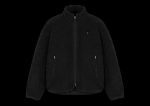 Represent Fleece Zip Through Jacket Black
