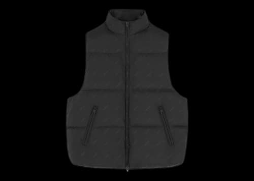 Represent All Over Logo Puffer Gilet Black