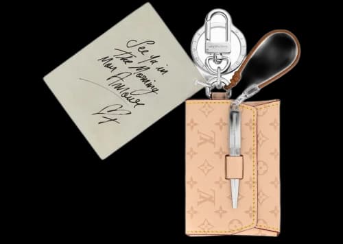 Louis Vuitton Love Letters Figurine Bag Charm Beige
