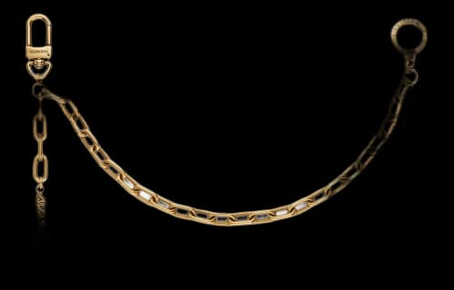 Louis Vuitton Chain Belt Pearls Bag Charm Gold