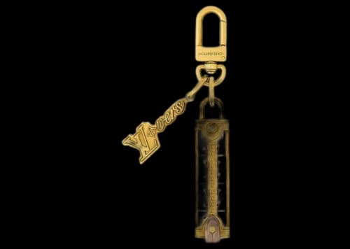 Louis Vuitton LV Lovers Dice Bag Charm & Key Holder Gold