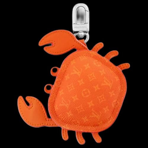 Louis Vuitton LV Crab Bag Charm Orange