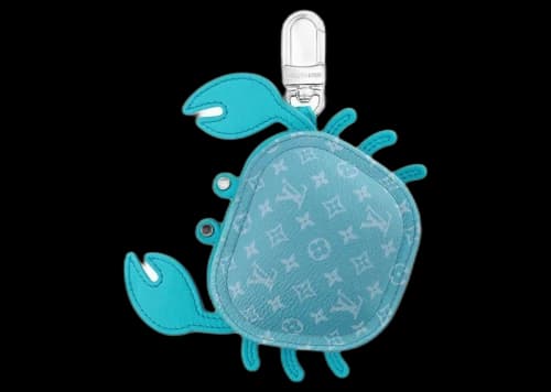 Louis Vuitton LV Crab Bag Charm Blue