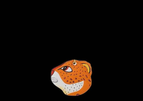 Louis Vuitton x Sun Yitian Animogram Leopard Key Holder And Bag Charm Orange