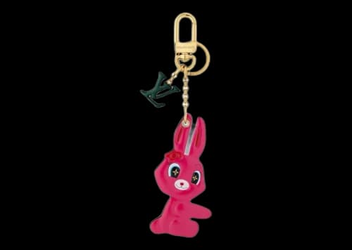 Louis Vuitton x Sun Yitian Animogram Rabbit Key Holder And Bag Charm Pink