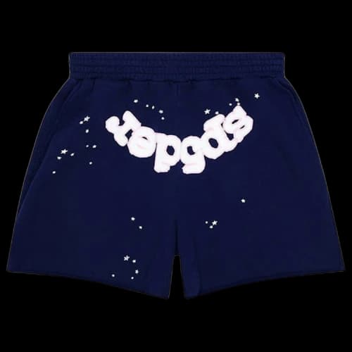 Sp5der OG Web Logo Sweatshort 'Navy'