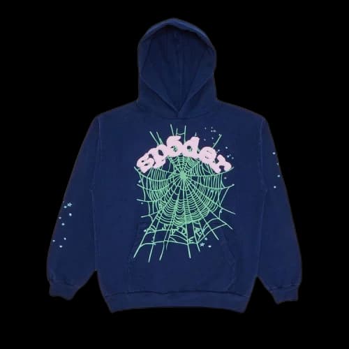 Sp5der OG Web Hoodie 'Navy'