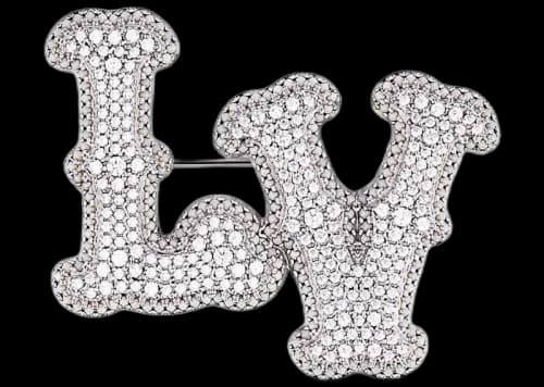 Louis Vuitton LV Ranch Brooch Silver