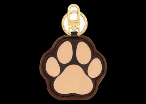 Louis Vuitton LV Paw Key Holder and Bag Charm Brown