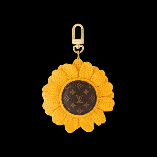 Louis Vuitton Sunflower Crochet Bag Charm 'Yellow'