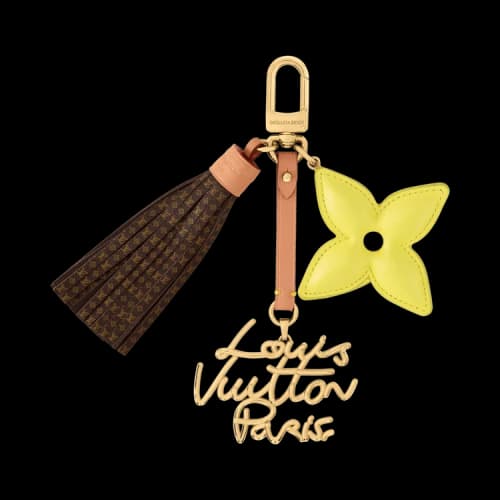 Louis Vuitton LV Lettering Stacking Bag Charm 'Yellow'