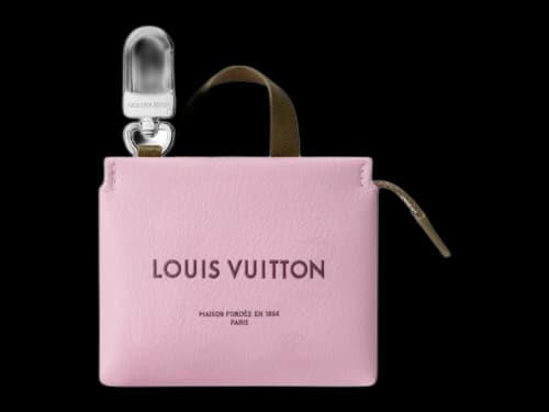 Louis Vuitton x Nigo LV Mini Shopper Bag Charm Pink