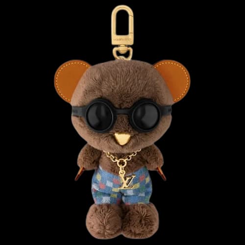 Louis Vuitton x Nigo LV Louis Bear Bag Charm Blue