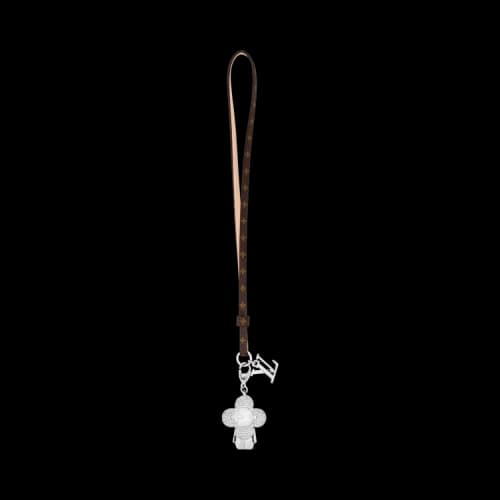 Louis Vuitton Mini Vivienne Strass Bag Charm 'Palladium-Toned Metal And Zircons'