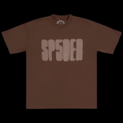 Sp5der Focused Logo Tee 'Brown'