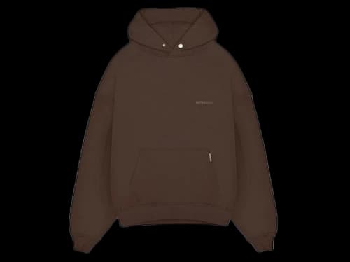 Represent Blank Oversized Hoodie Brown