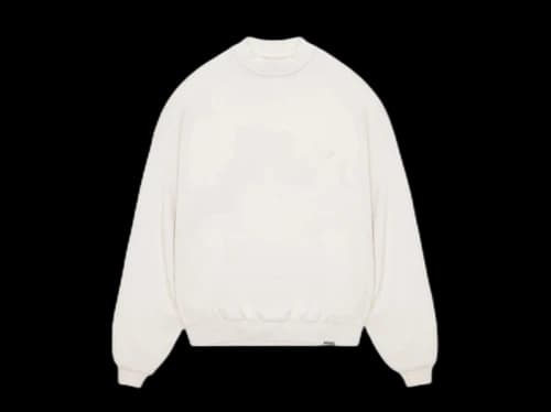 Represent Blank Oversized Crewneck Flat White
