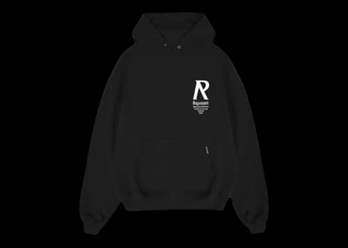 Represent Initial Hoodie Black
