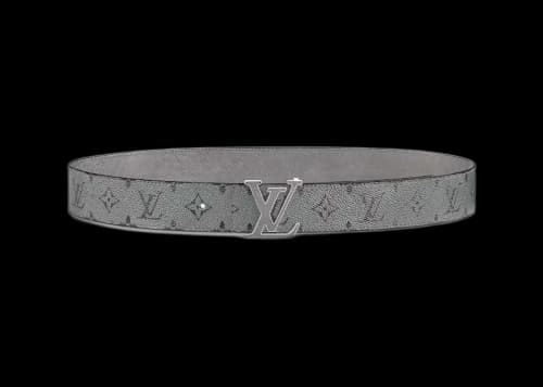 Louis Vuitton LV Initials 40MM Reversible Belt Gunmetal Grey