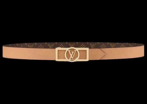 Louis Vuitton LV Dauphine 25MM Reversible Belt Arizona Beige