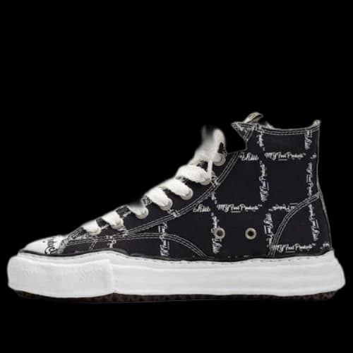 Maison MIHARA YASUHIRO PETERSON OG Sole MY Printed High-top Sneaker 'Black'