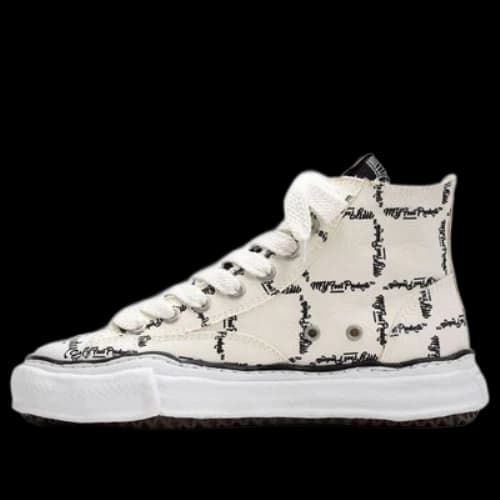 Maison MIHARA YASUHIRO PETERSON OG Sole MY Printed High-top Sneaker 'White'