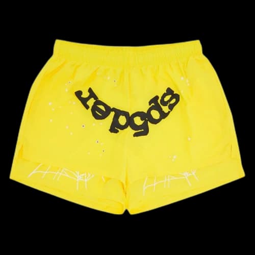 Sp5der OG Web Double Layer Short 'Yellow'
