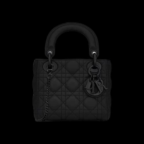 Dior Mini Lady Dior Bag 'Black Ultramatte'