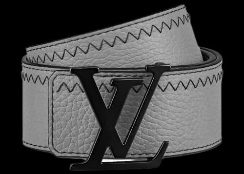 Louis Vuitton LV Intials Colours Blocks 40MM Reversible Belt Grey/Black