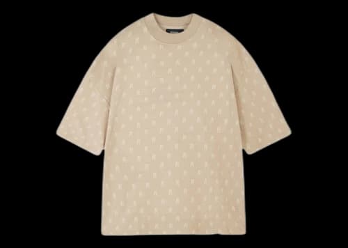 Represent Intarsia Initial T-Shirt Wheat