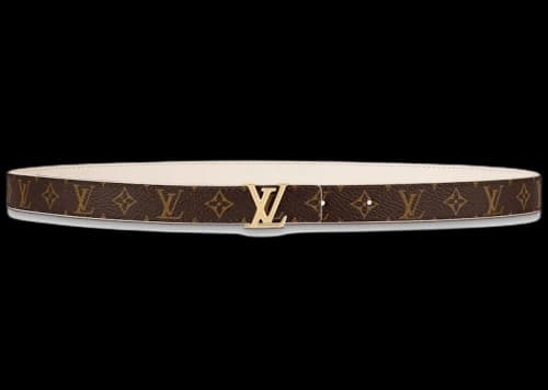 Louis Vuitton LV Iconic 20MM Reversible Belt Creme Beige
