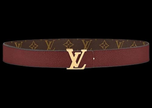 Louis Vuitton LV Initiales 30 MM Reversible Belt Cherry Red