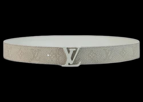 Louis Vuitton LV Shape MNG Climbing 40MM Reversible Belt White