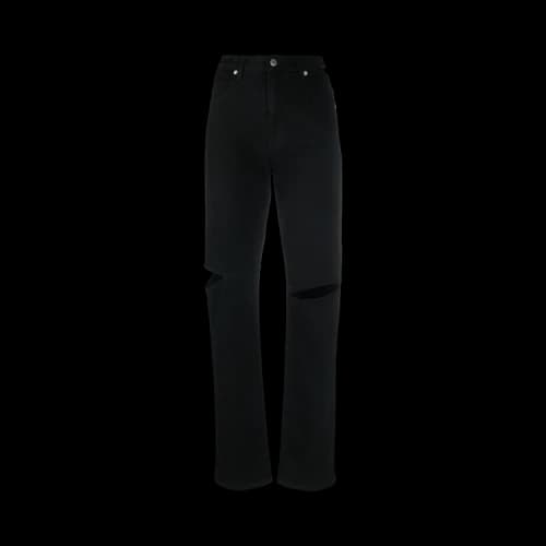 Helmut Lang Cut Out Straight Jeans 'Black'