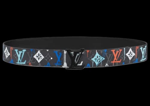 Louis Vuitton LV Shape 40MM Reversible Belt LV Graffiti Multicolor