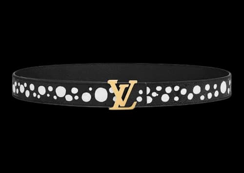 Louis Vuitton x Yayoi Kusama LV Initiales 30mm Reversible Infinity Dots Belt Black/White