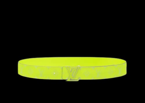 Louis Vuitton LV Initials 40MM Reversible Belt Neon Yellow