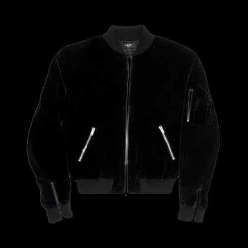 Amiri Velvet Bomber 'Black'
