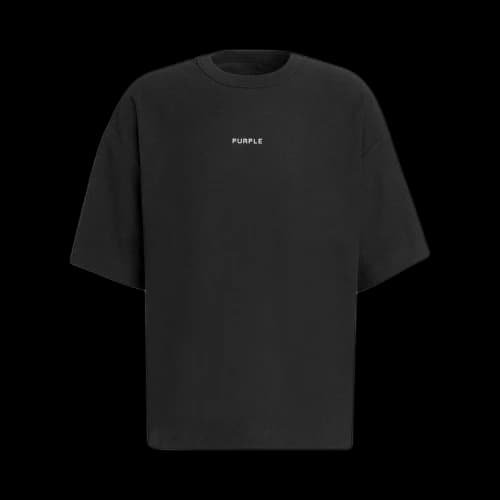Purple Brand Jersey Oversized Top Black