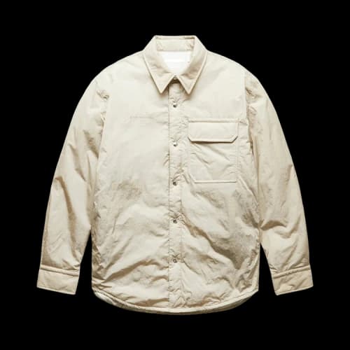 Helmut Lang Quilted Shirt Jacket 'Stone'