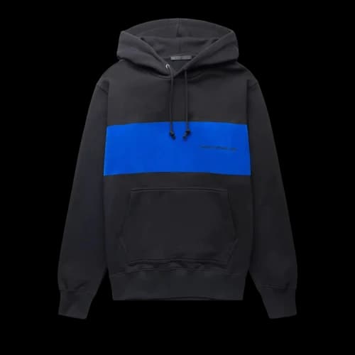 Helmut Lang Flocked Hoodie 'Black'